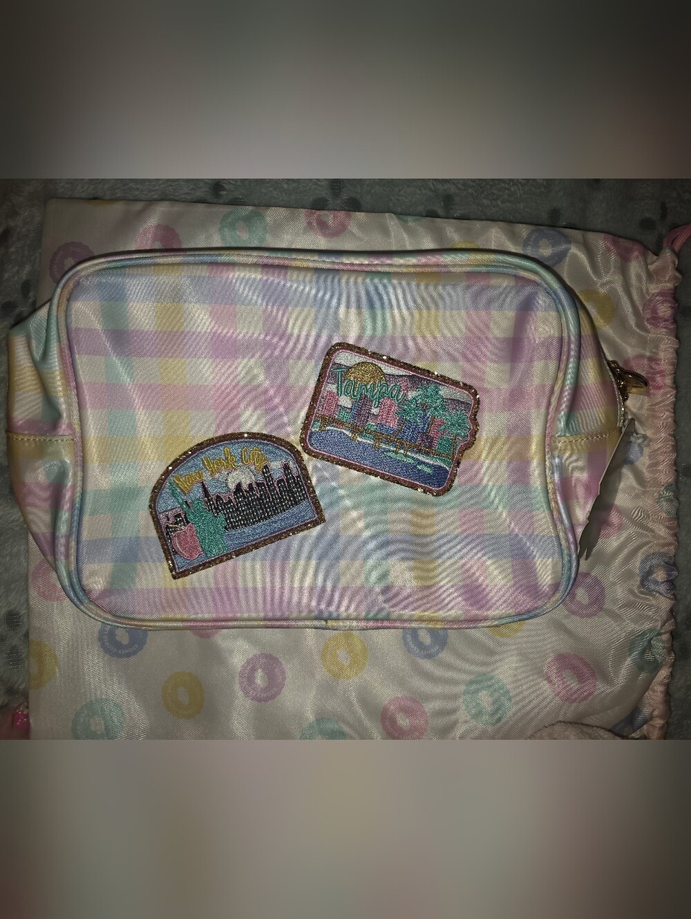 Stoney Clover X Sweet 16 Large Pouch Customized By SC NWT